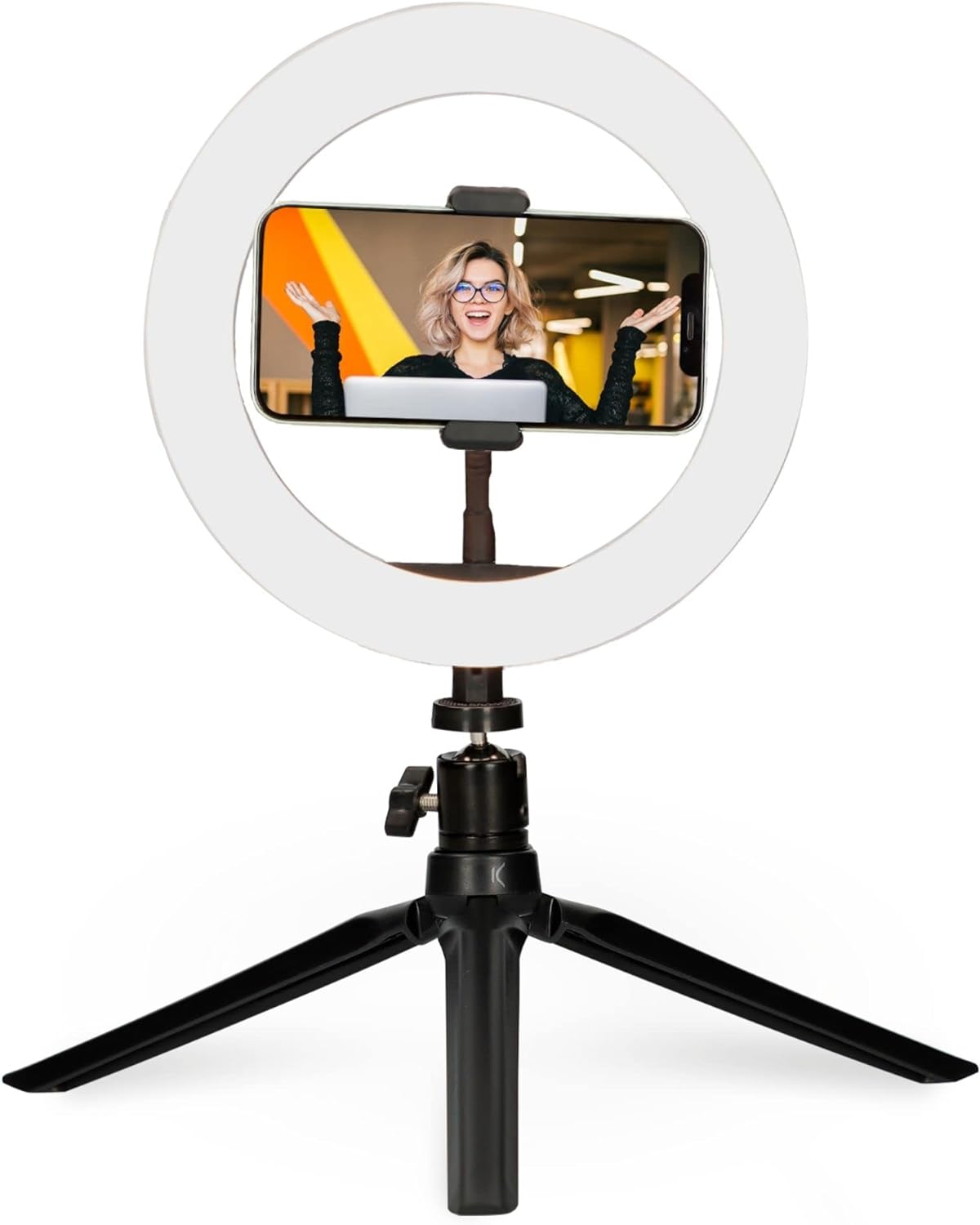 KSIX Adjustable Desktop Tripod Ring Light