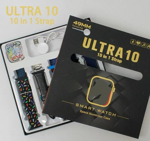 Smart watch Ultra 10 in 1 with Glass Protector