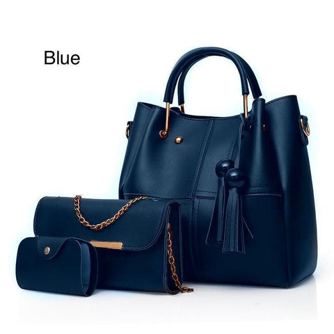 3 Pcs Ladies Hand & Shoulder Bag