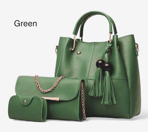 3 Pcs Ladies Hand & Shoulder Bag