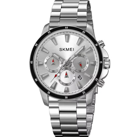 Skmei 9335-G-CH-BLK Metal Band Men Watch