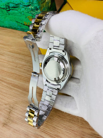 Rolex oyster perpetual two tone with Grey dial and date